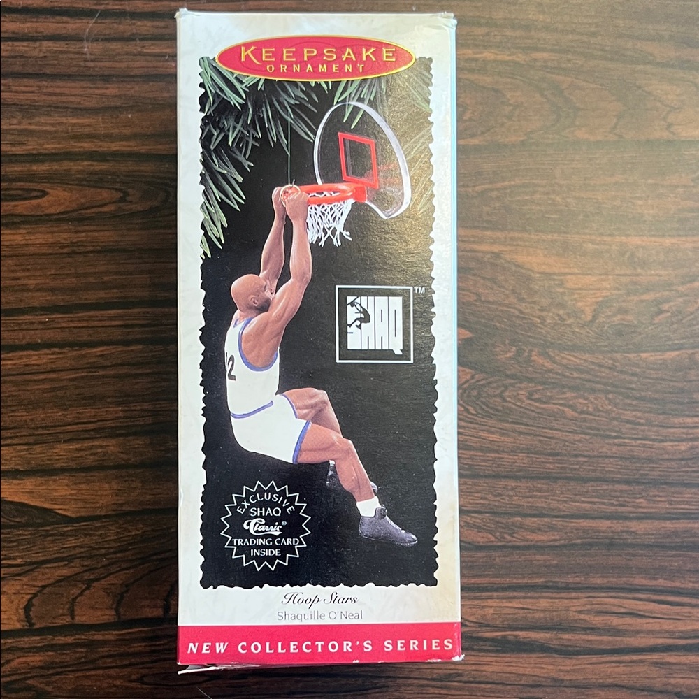 Hallmark Keepsake Shaq Ornament plus Exclusive Trading Card